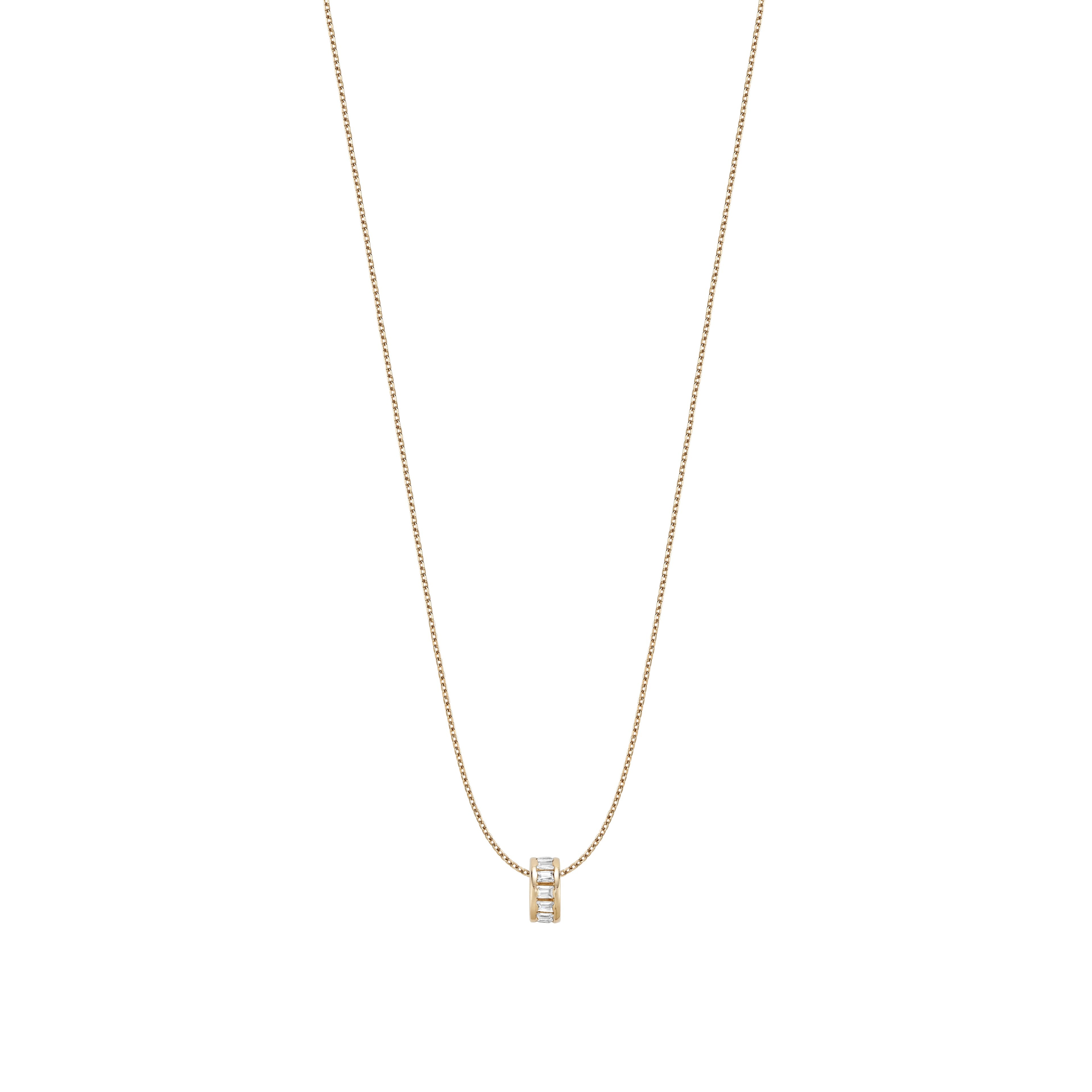 Baguette Diamond Bead