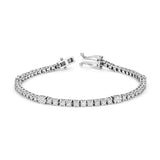 Bracelet de tennis avec 4 pierres ovales