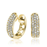Pave Diamond Huggie Earrings