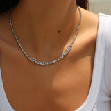 2mm Custom name tennis necklace