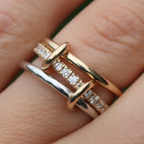 Three rows of heaven ring