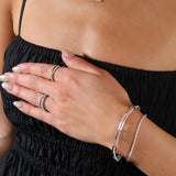 Bracelet trombone diamant