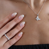 Pave Butterfly Necklace