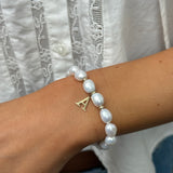 Pearl Bracelet with custom initial