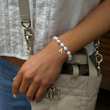 Pearl Bracelet with custom initial