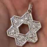 Star of David Diamond Pendant