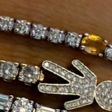 Tennis Bracelet with Colourful Ovals