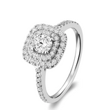 Cushion Double Halo Diamond Ring