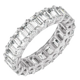 Emerald Cut Diamond Eternity Band