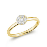 Round Illusion Diamond Ring