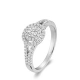 Double Halo Diamond Ring