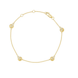 Love Knots Interlocking Station Diamond Bracelet
