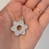 Star of David Diamond Pendant
