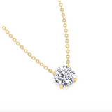 Collier avec diamant solitaire