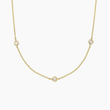 Heart-shape diamond by the yard neckalce