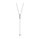 Lariat Trinity Diamond Necklace