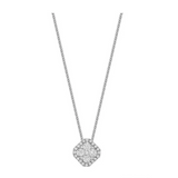 Cushion Halo Cluster Diamond Pendant