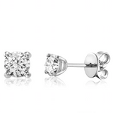 Solitaire (stacking) Stud Earrings