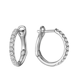 Diamond Loop Earrings