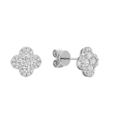 Clover Diamond Stud Earrings
