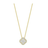 Cushion Halo Cluster Diamond Pendant