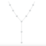 Diamond by the yard Y necklace