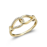 Interlocking Diamond Ring