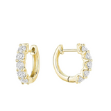 Diamond Huggie Earrings (In All Sizes)
