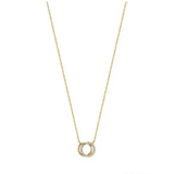 Small Double Circle of Life Diamond Necklace