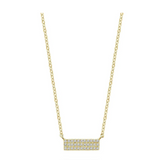 Pave Plate Diamond Necklace