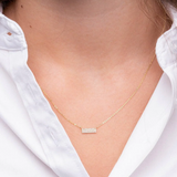 Pave Plate Diamond Necklace