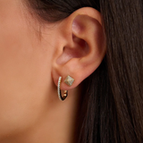 Pave Diamond Pyramid Stud