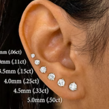 Mini boucles d'oreilles à tige empilables
