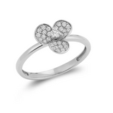Three Leaf Clover Diamond Ring