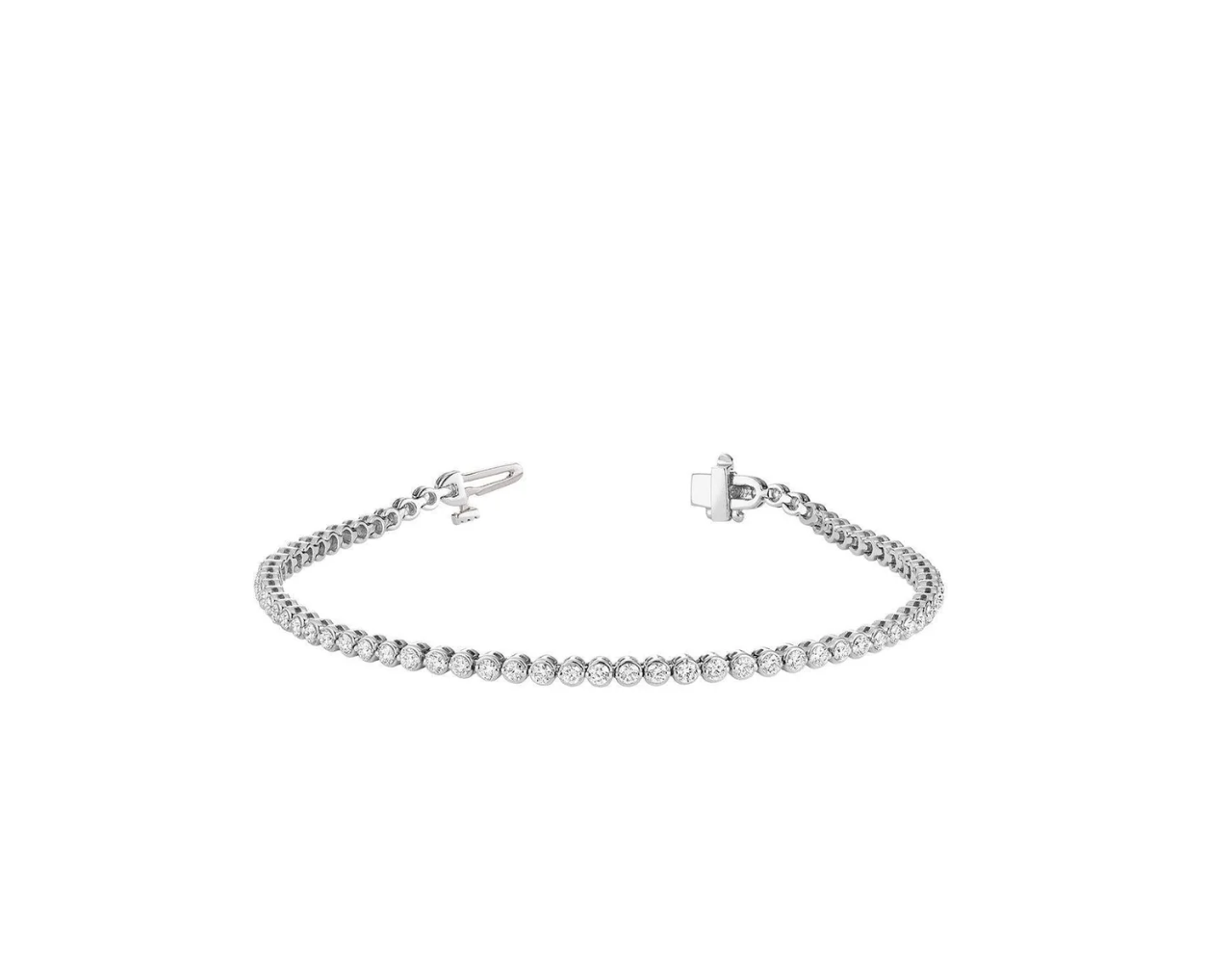 Diamond Tennis Bracelet with Round Setting