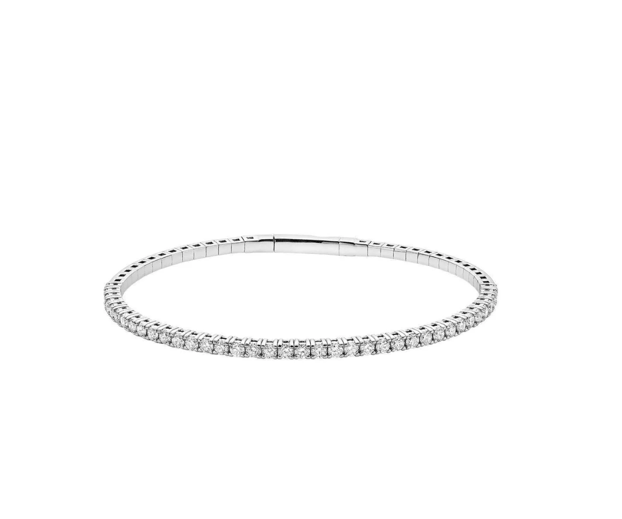 Semi Eternity Bangle Flex Diamond Bracelet
