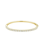 Large Semi Eternity Bangle Diamond Bracelet