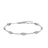 Marquise Shape Tennis Diamond Bracelet