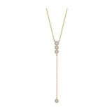 Lariat Trinity Diamond Necklace