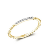 Bead Diamond Ring