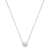 Bezel Diamond Necklace