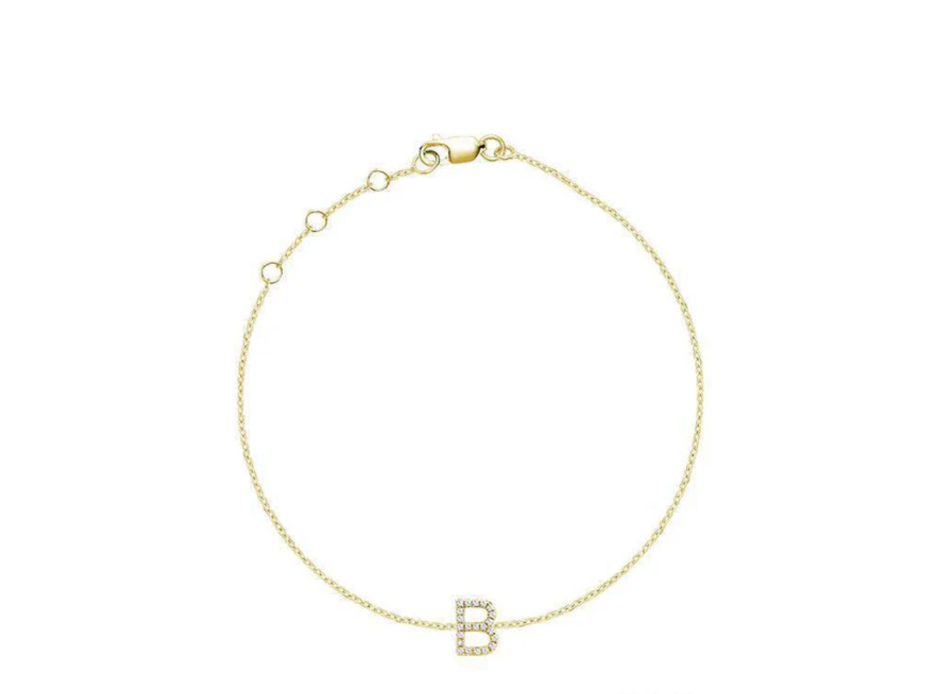 Initial Diamond Bracelet