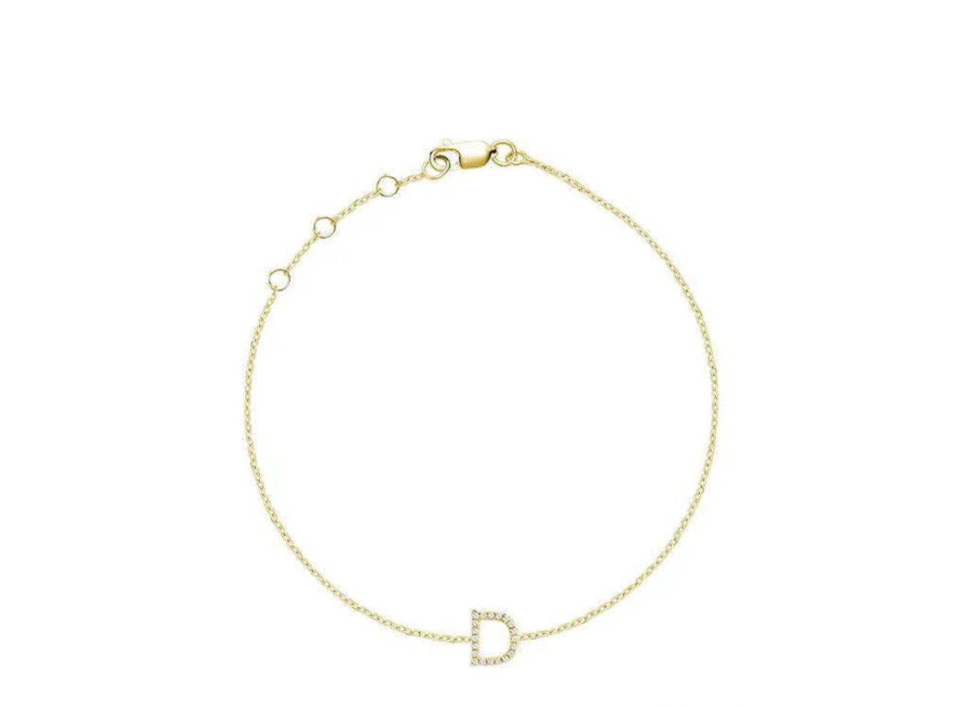 Initial Diamond Bracelet