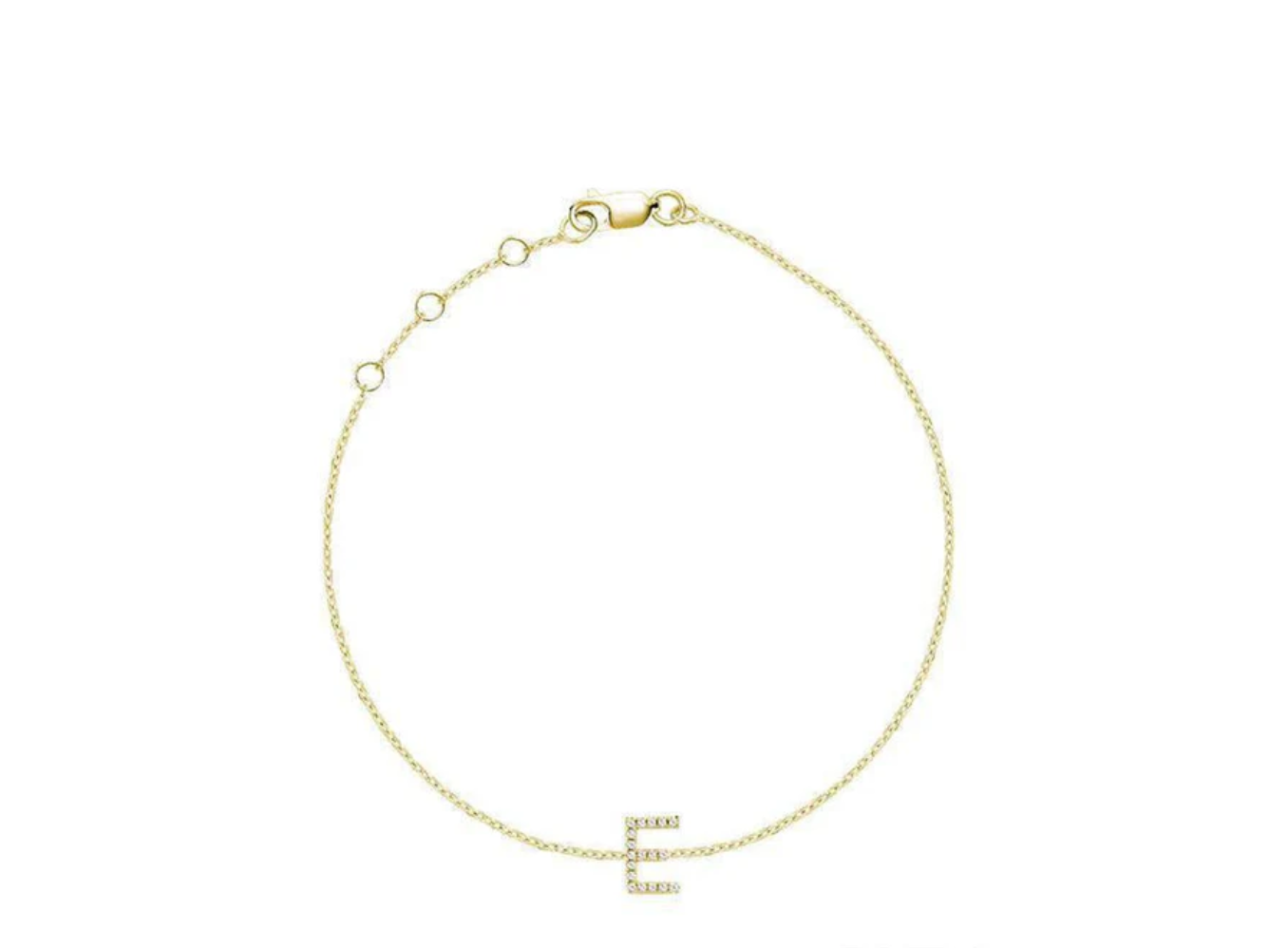 Initial Diamond Bracelet
