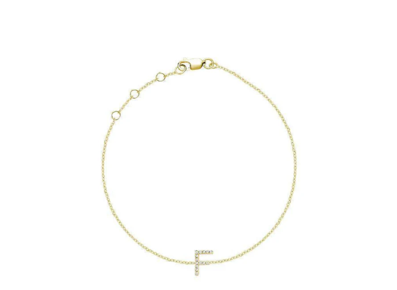 Initial Diamond Bracelet