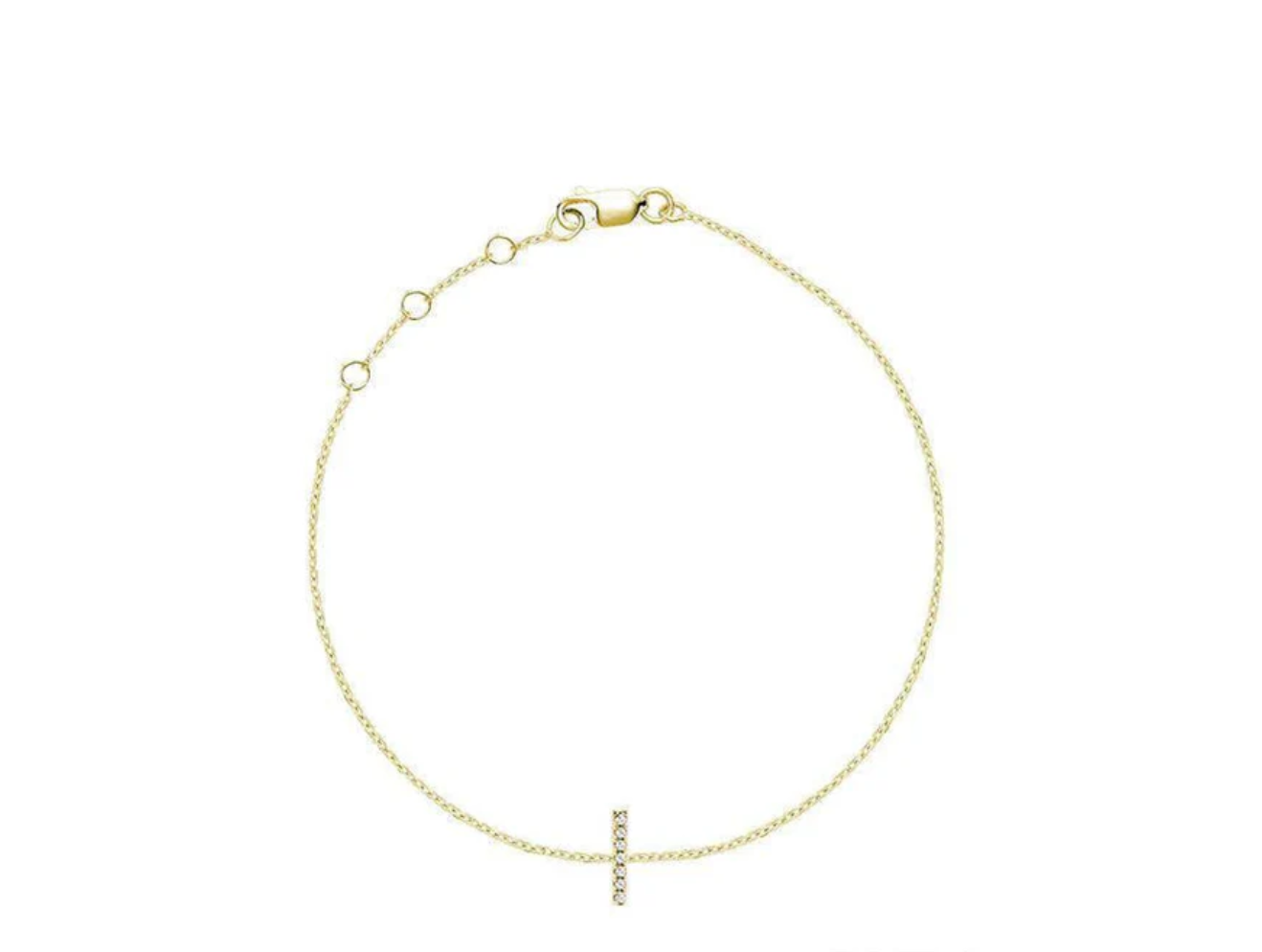 Initial Diamond Bracelet