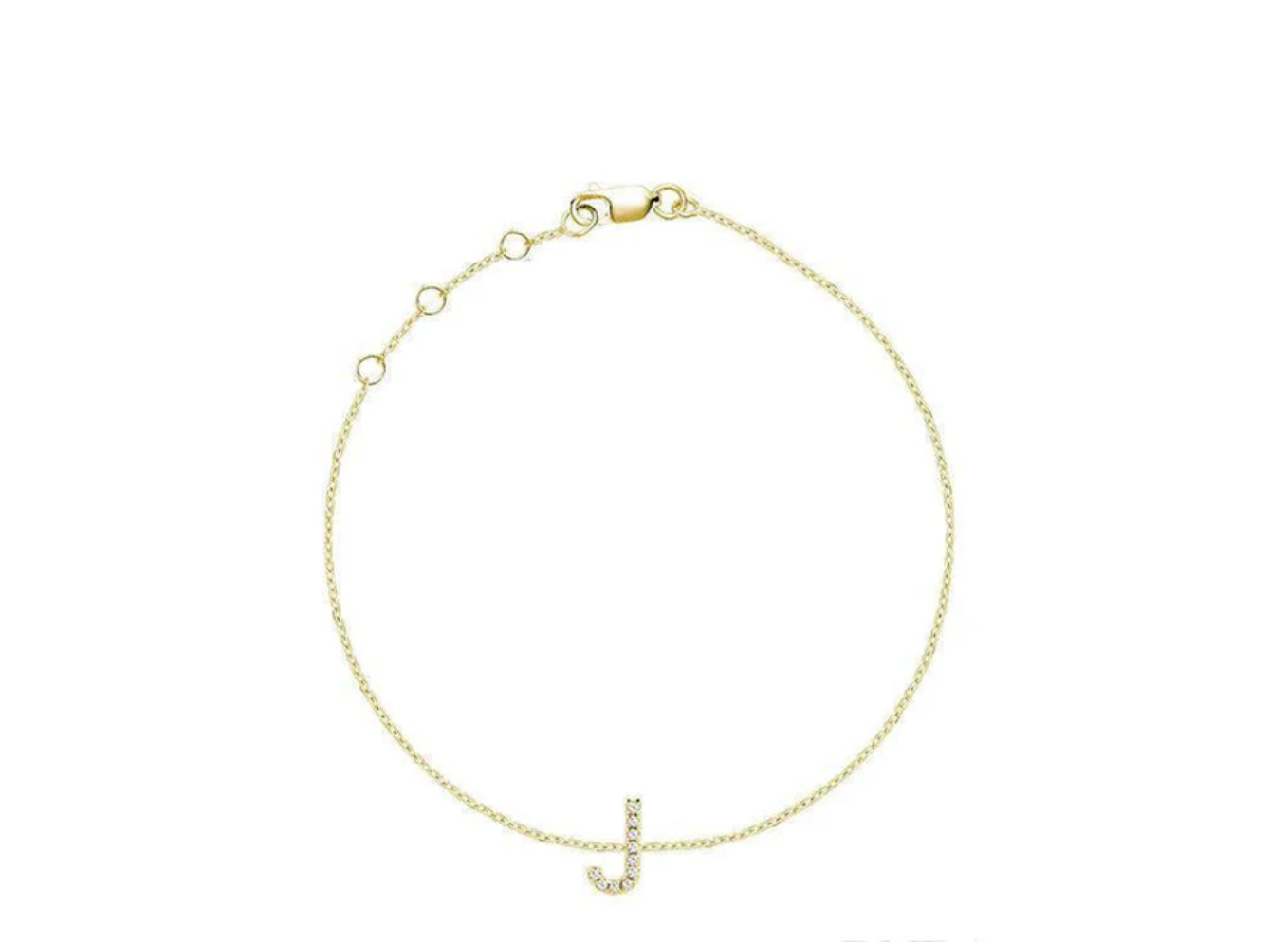 Initial Diamond Bracelet