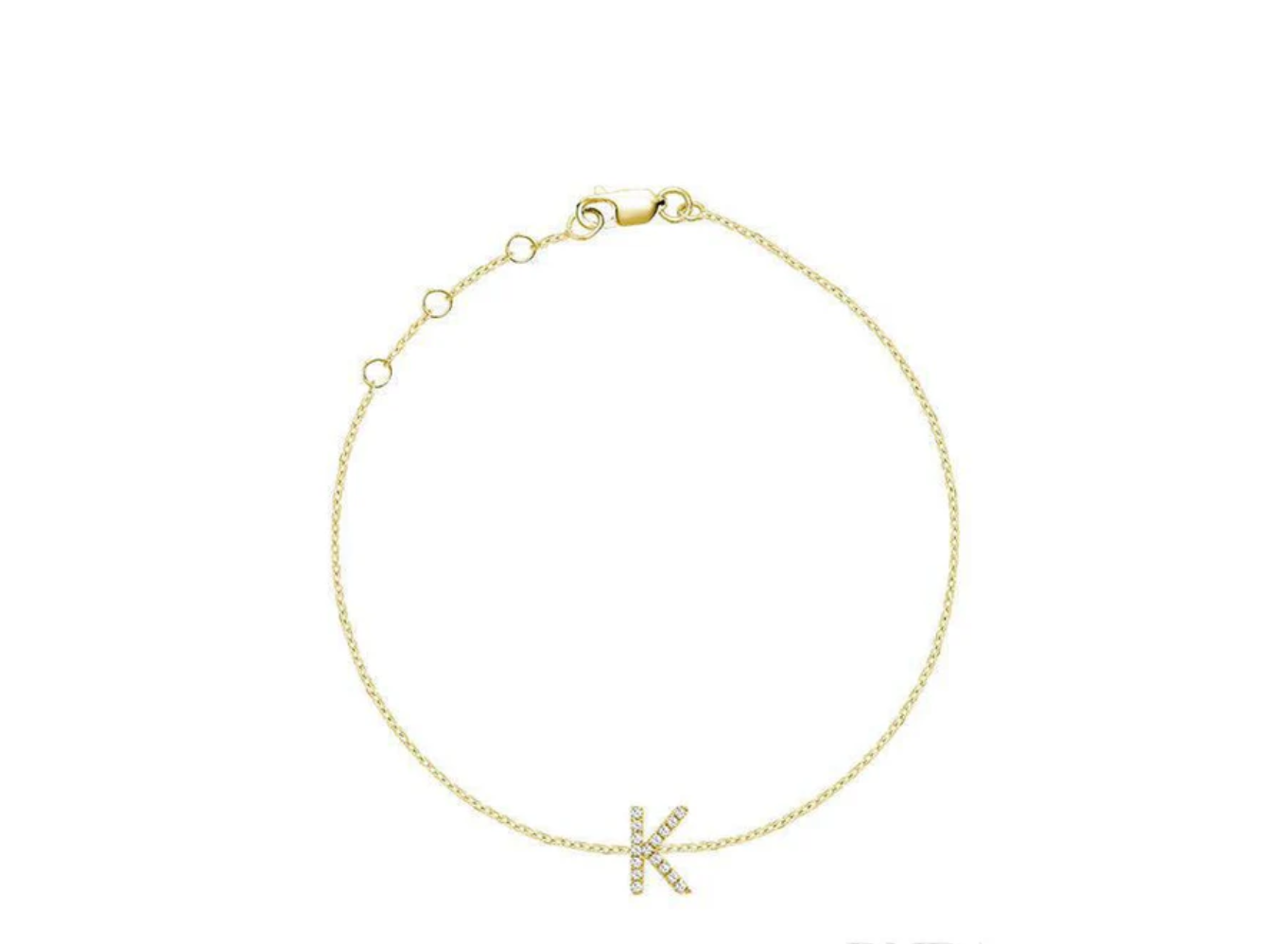 Initial Diamond Bracelet