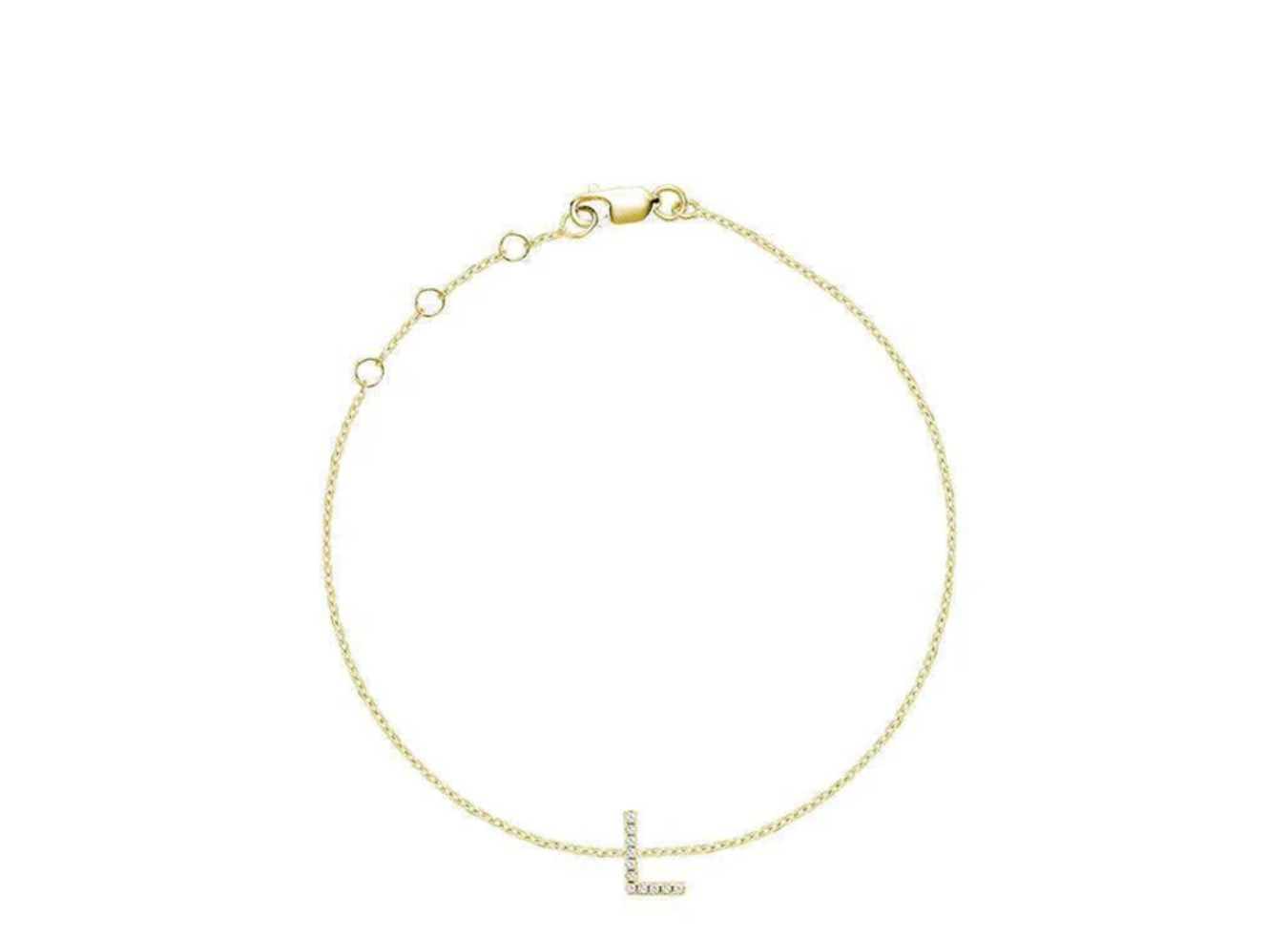Initial Diamond Bracelet