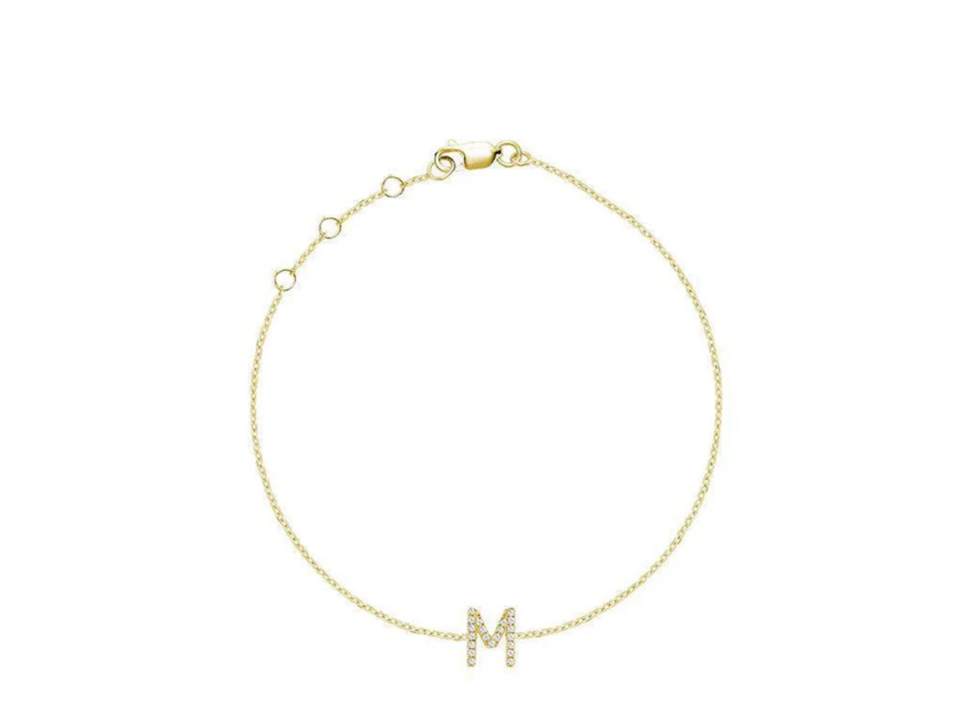 Initial Diamond Bracelet